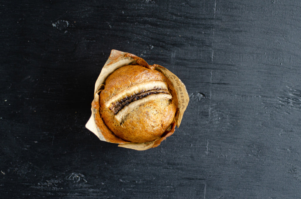Muffins véganes banane et épices chai (4 Unités)