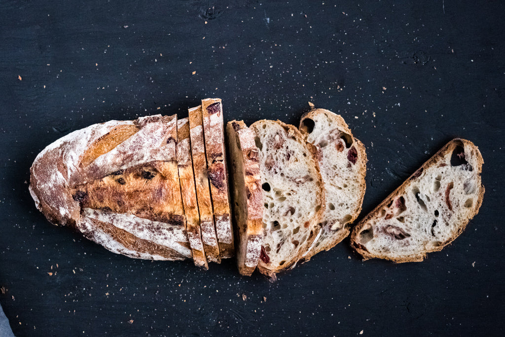 Pecan, cranberry and maple bread